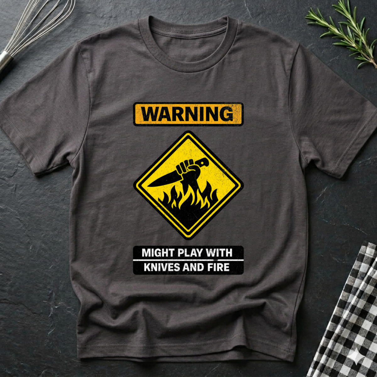 Warning might play with knives and fire T-Shirt