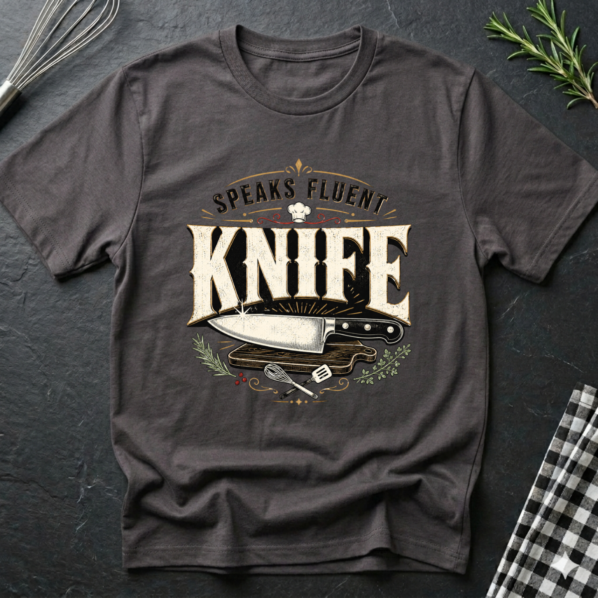 Speaks Fluent Knife T-Shirt