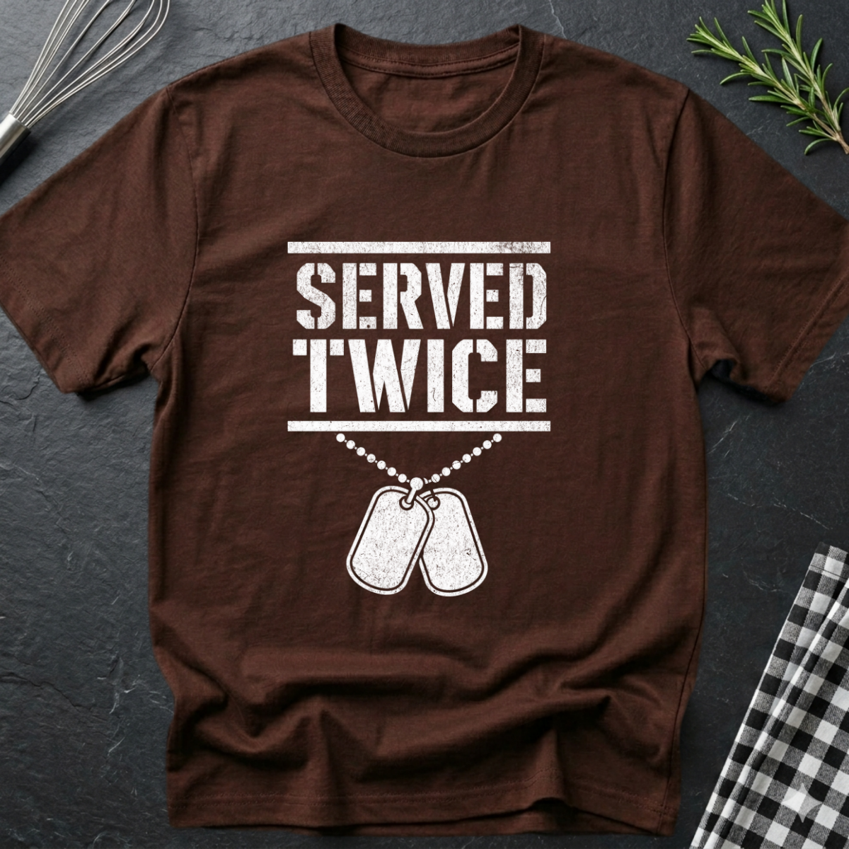 Served Twice Vet T-Shirt