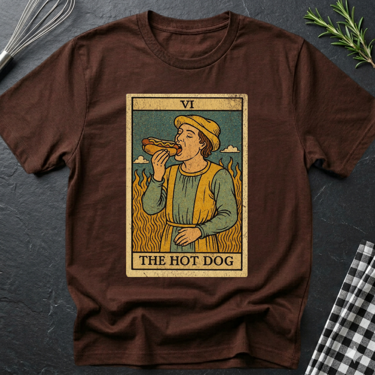 The Hot Dog Tarot Card T-Shirt