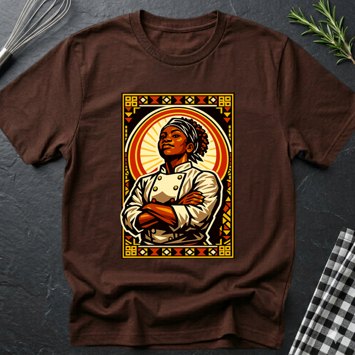 Female Black Chef T-Shirt