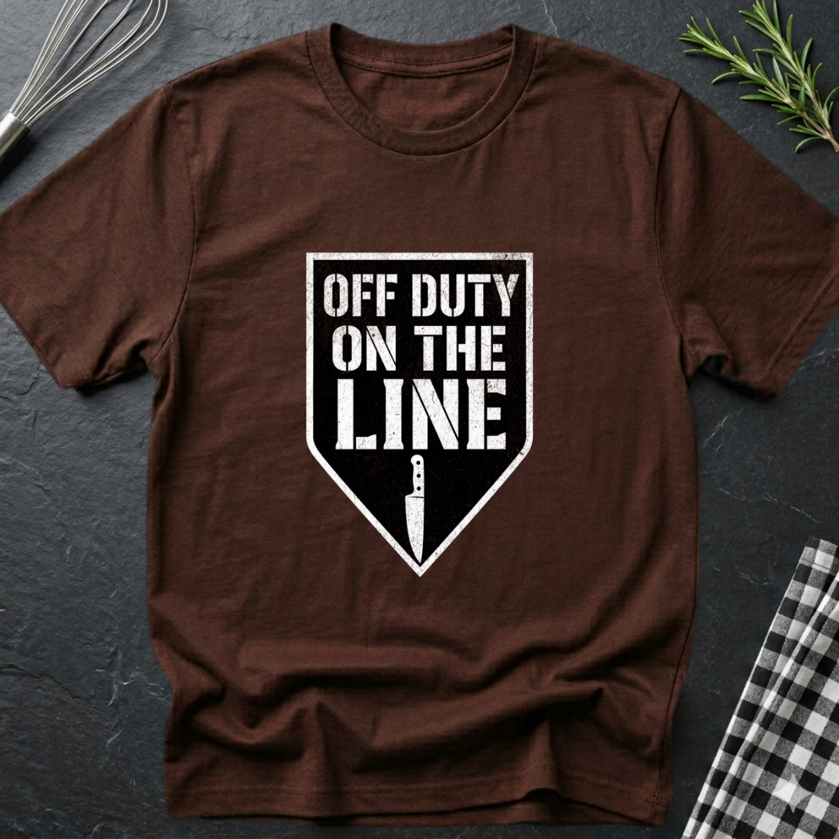 Off Duty, On the Line T-Shirt