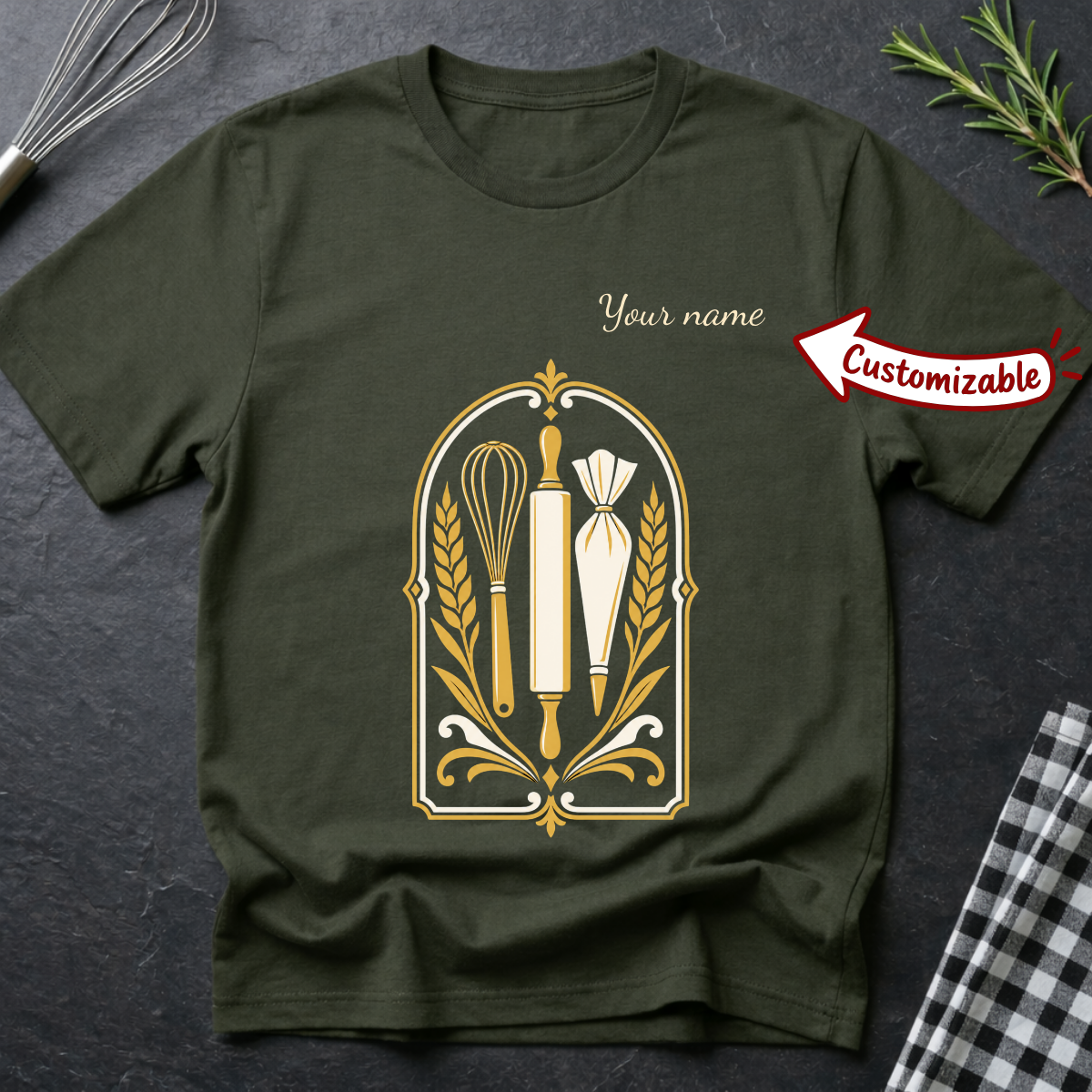 Customizable Baker supplies T-Shirt