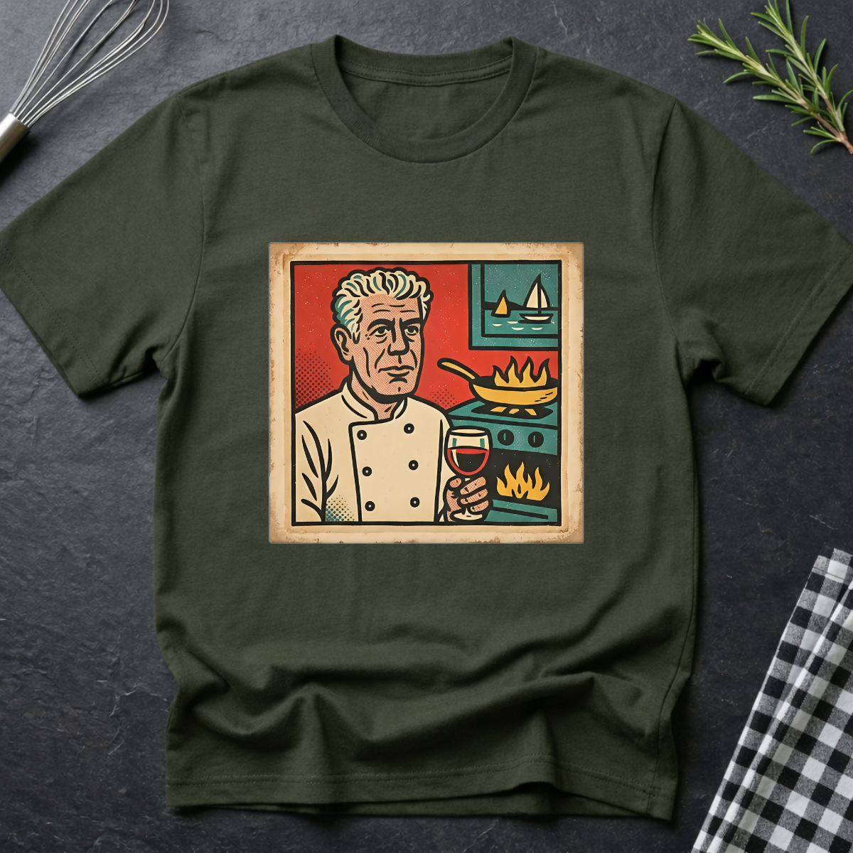 Comic Panel Anthony Bourdain T-Shirt