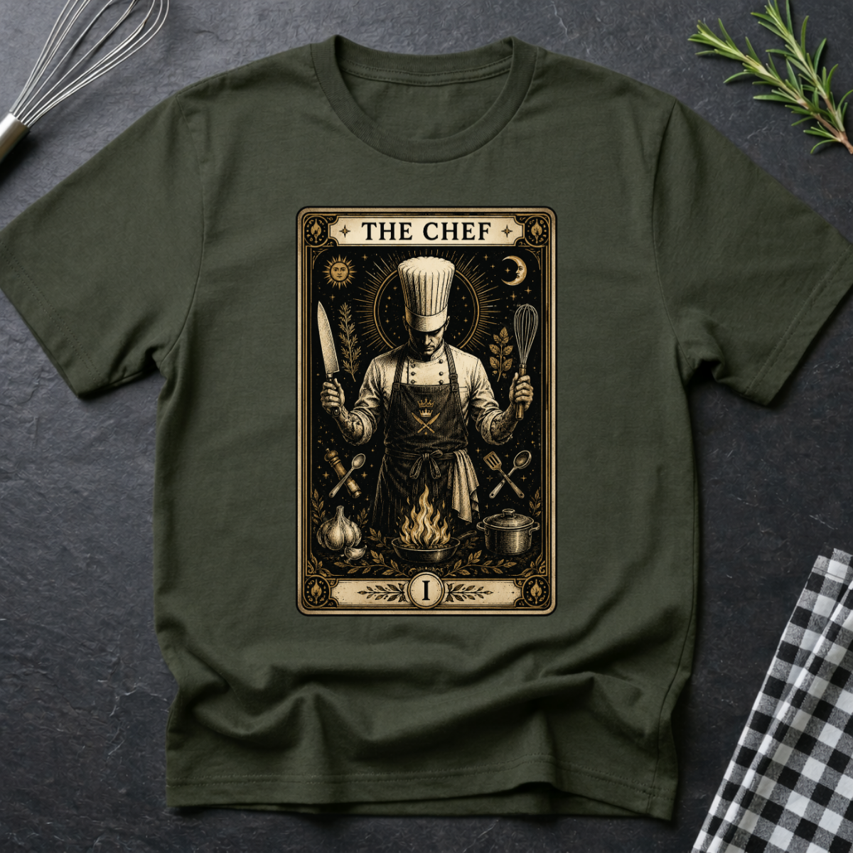 The Chef Tarot Card T-Shirt