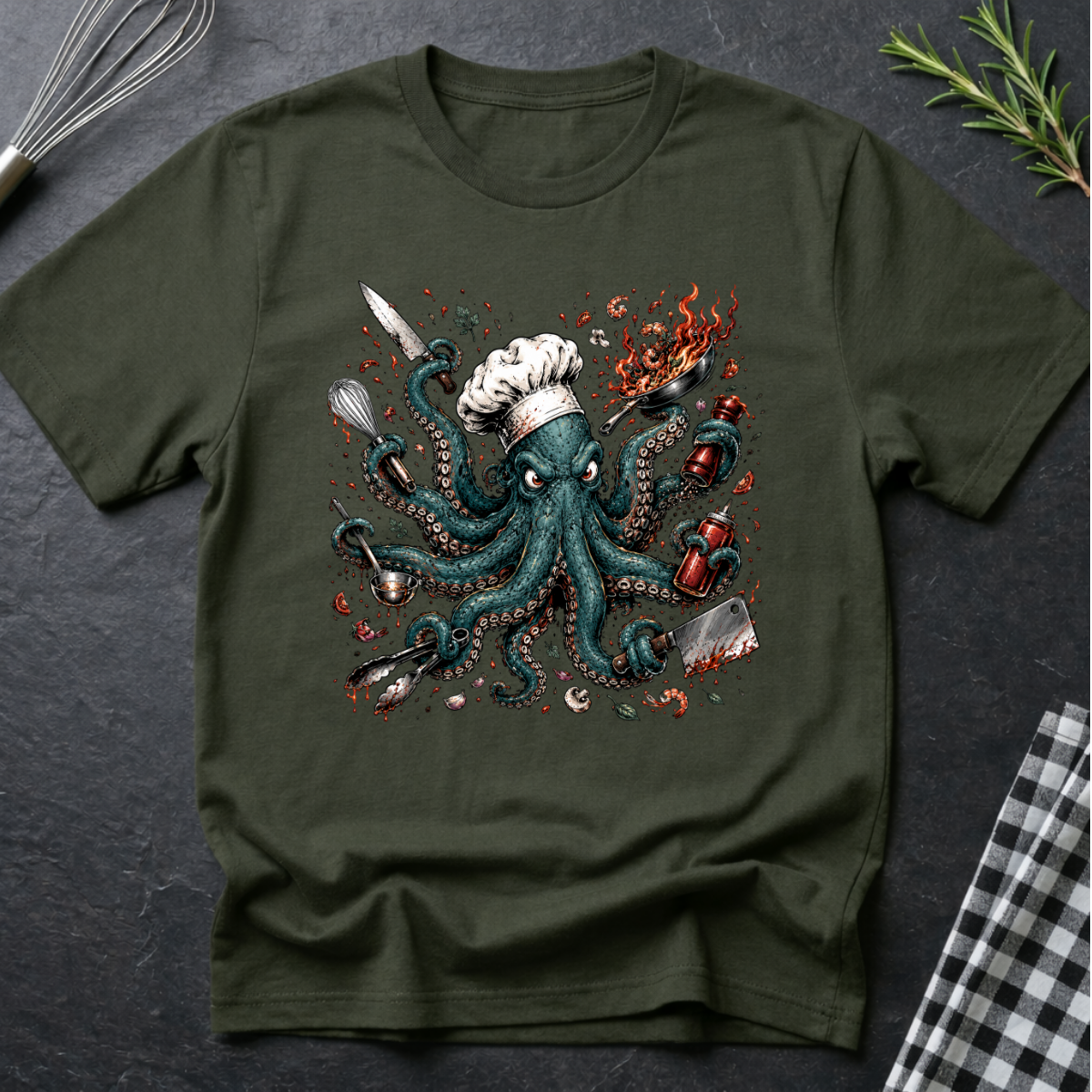 Angry Chaotic Octopus T-Shirt