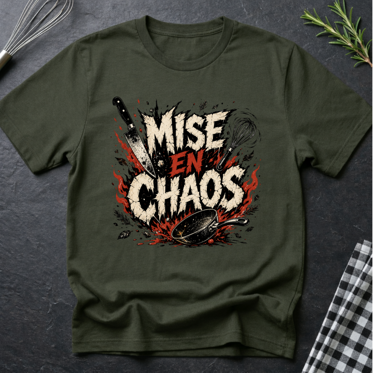 Mise En Chaos, Falling Knife  T-Shirt