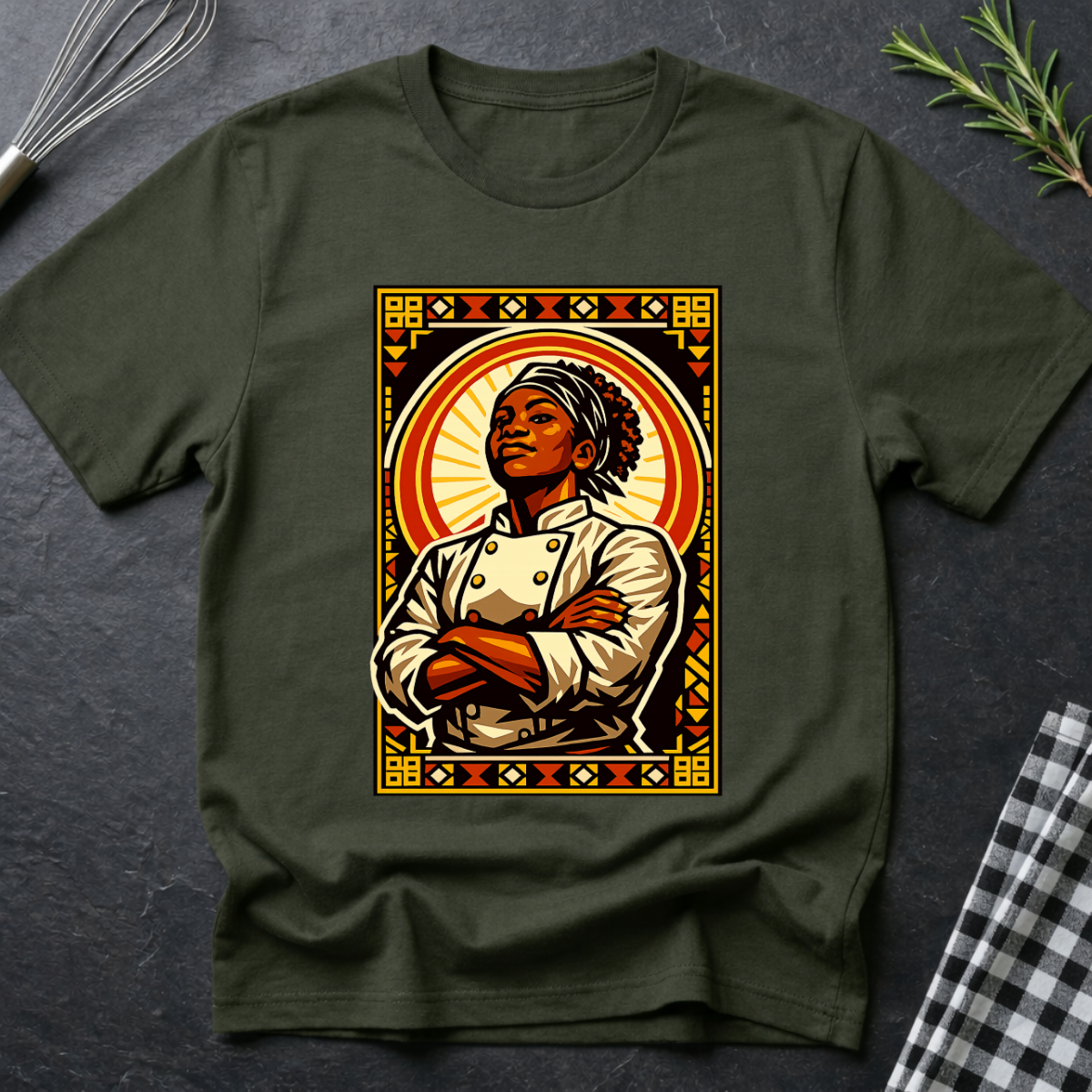 Female Black Chef T-Shirt
