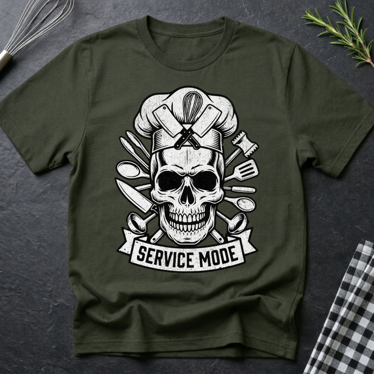 Service Mode, Chef Skull T-Shirt