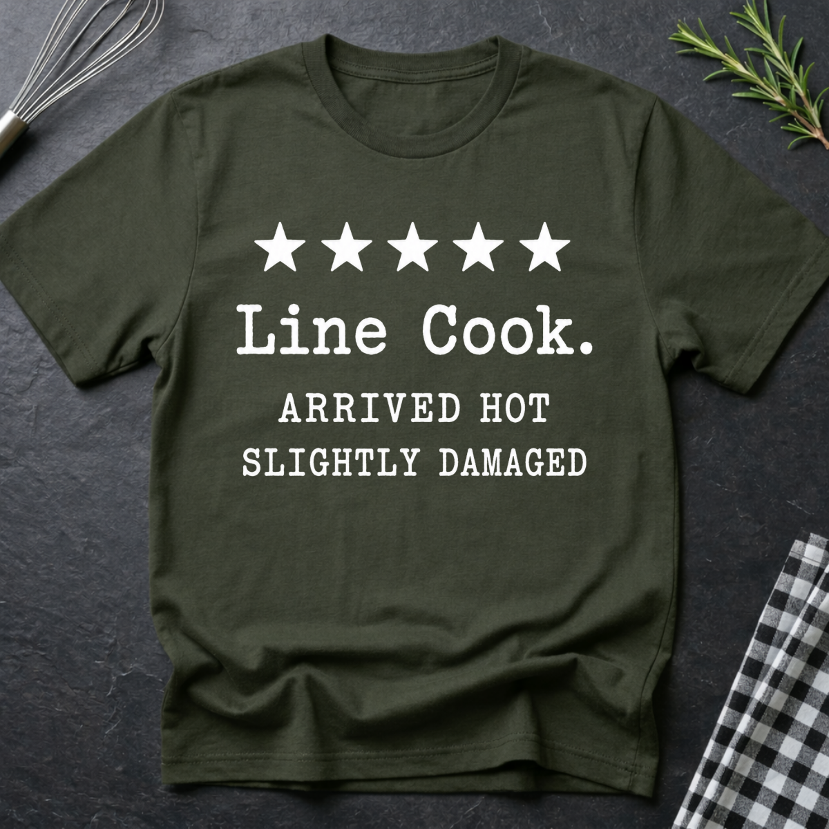 Line Cook, five star T-Shirt