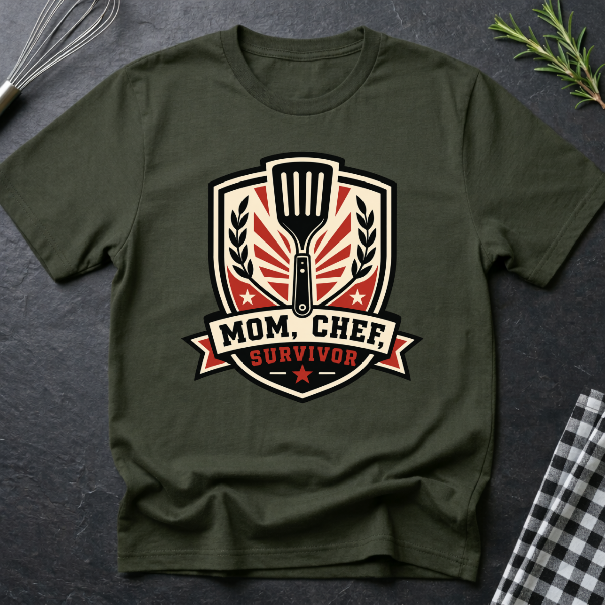 Mom, Chef, Survivor T-Shirt
