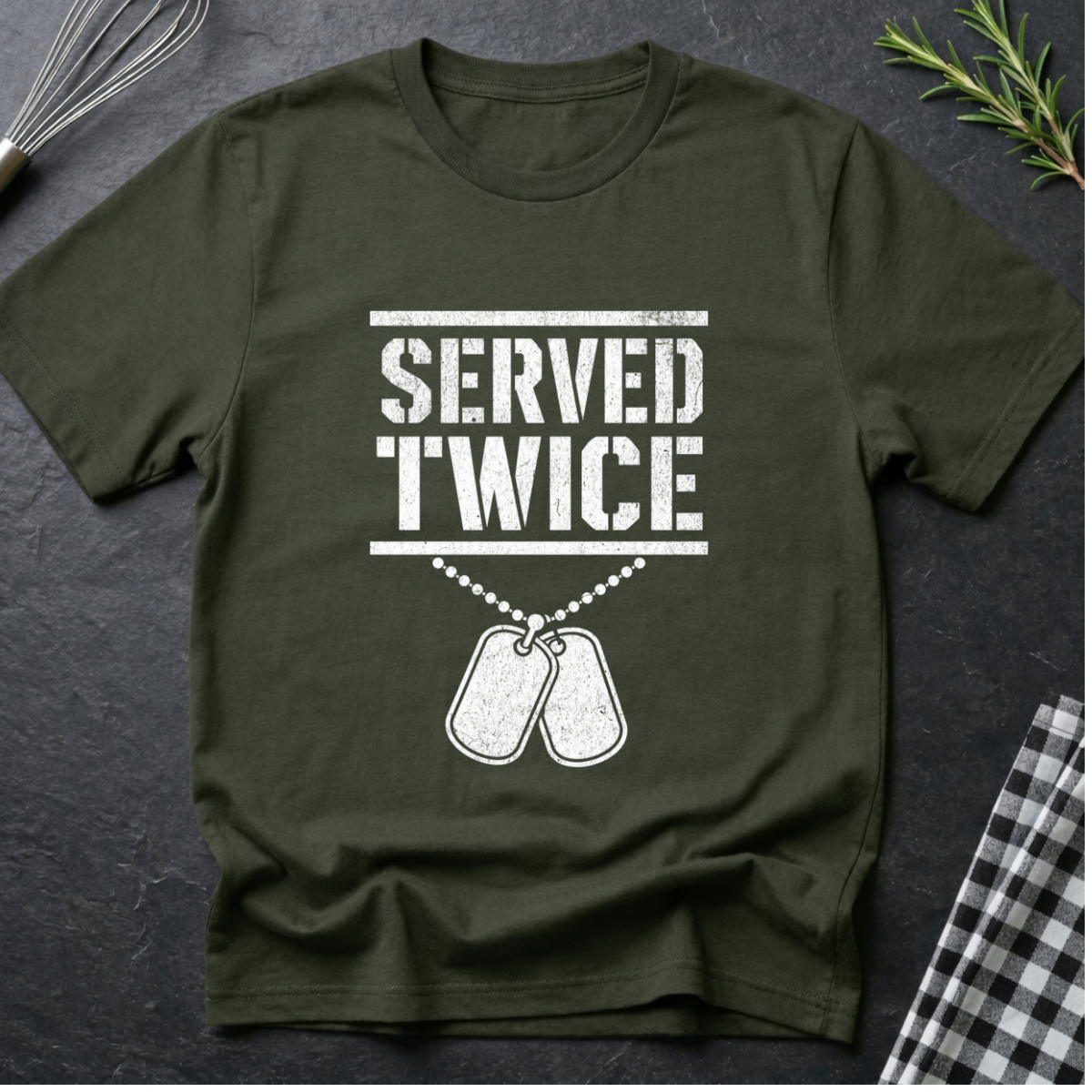 Served Twice Vet T-Shirt
