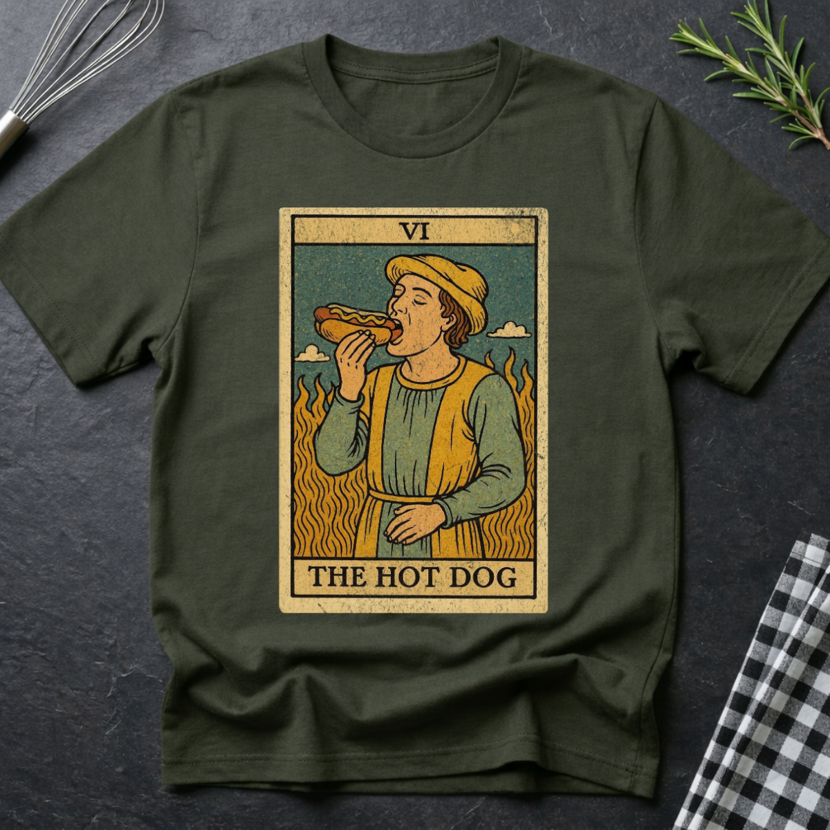 The Hot Dog Tarot Card T-Shirt