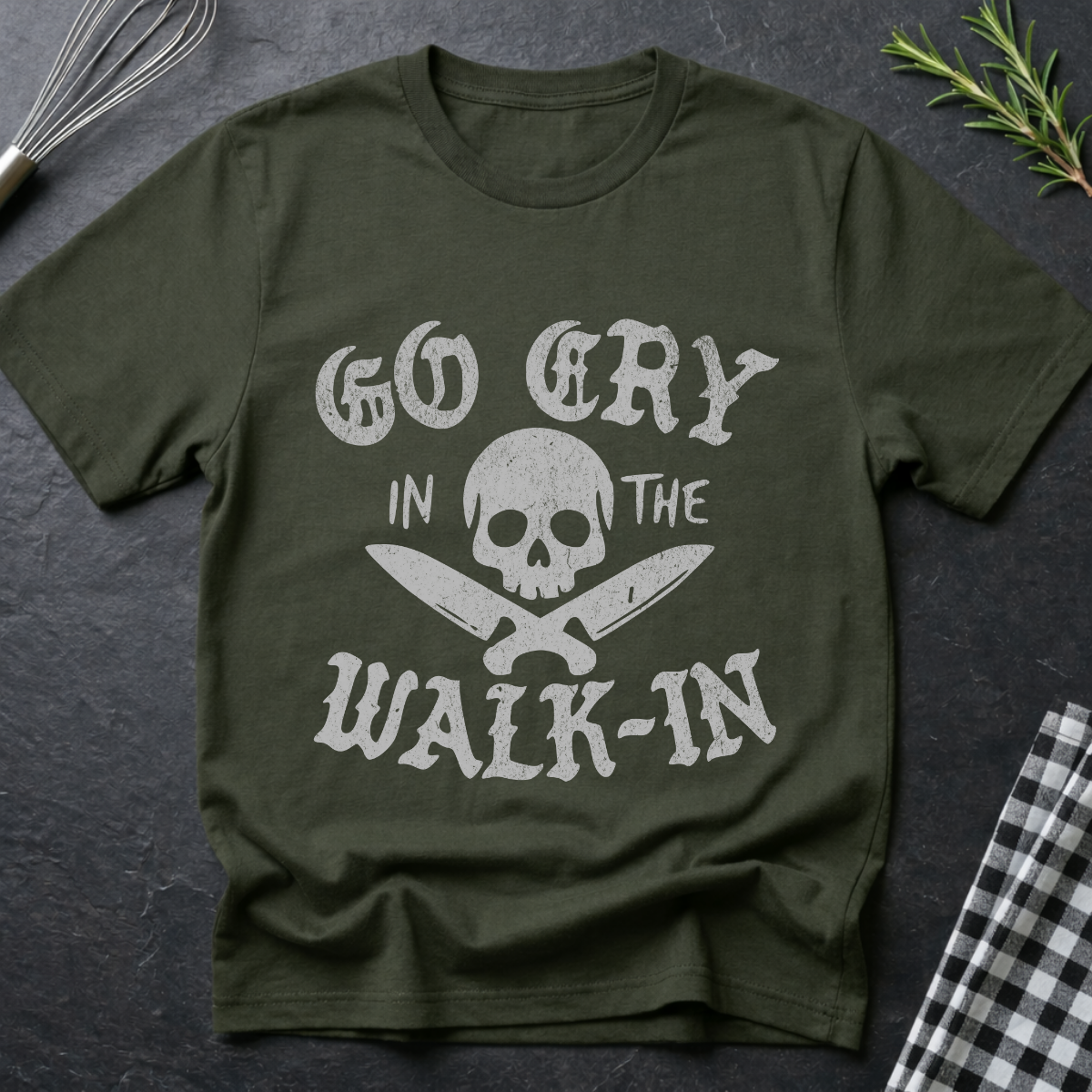 Go Cry in the Walk in, Skull T-Shirt
