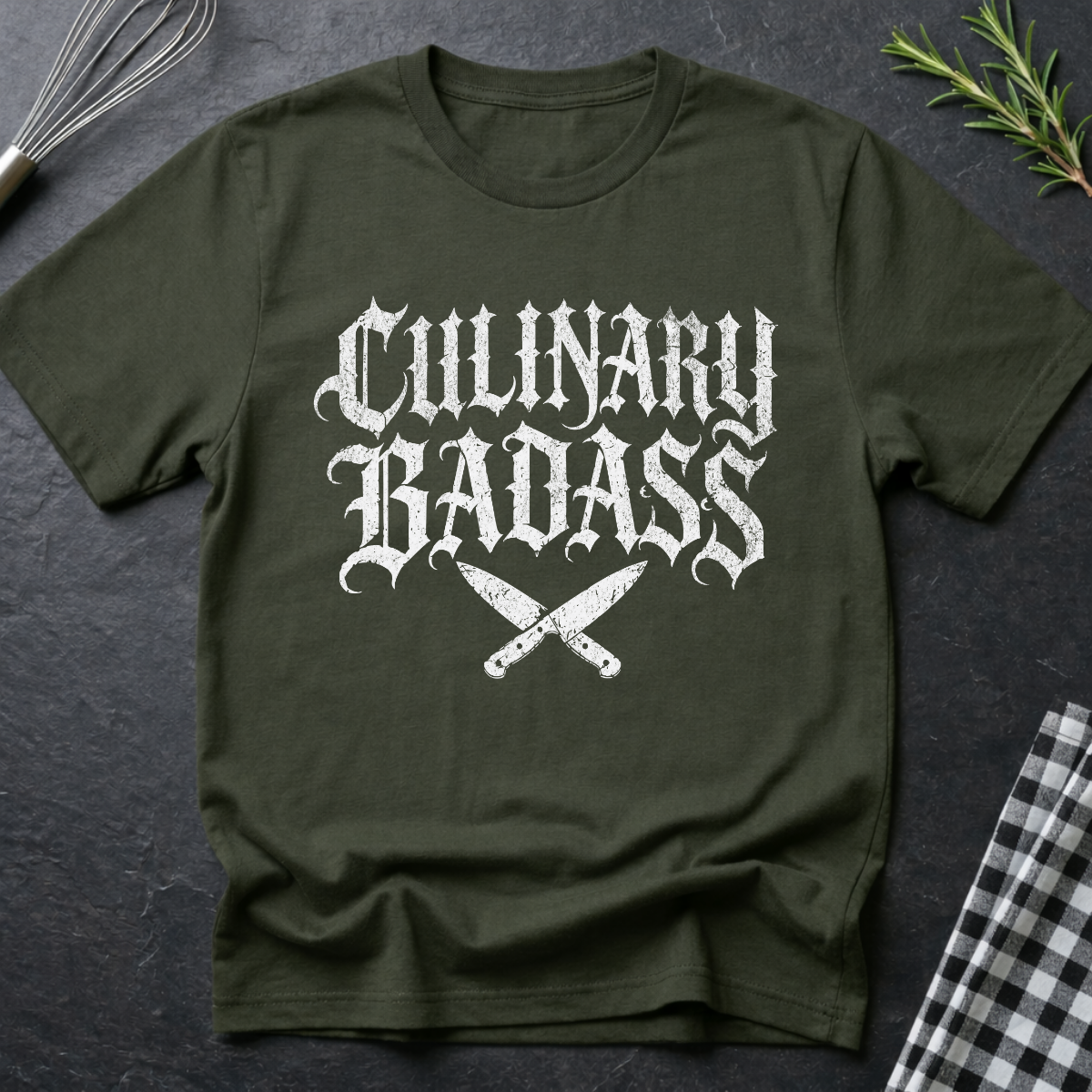 Culinary Badass, Gothic T-Shirt