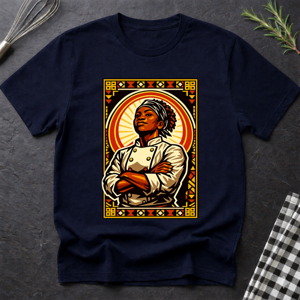 Female Black Chef T-Shirt