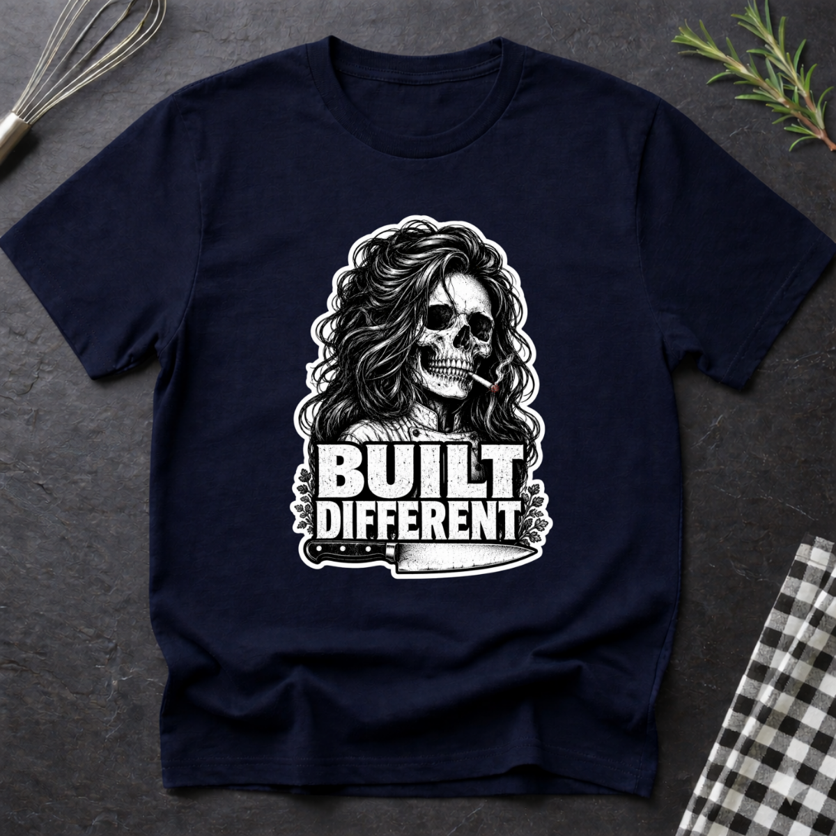 Built Different, Female Chef T-Shirt