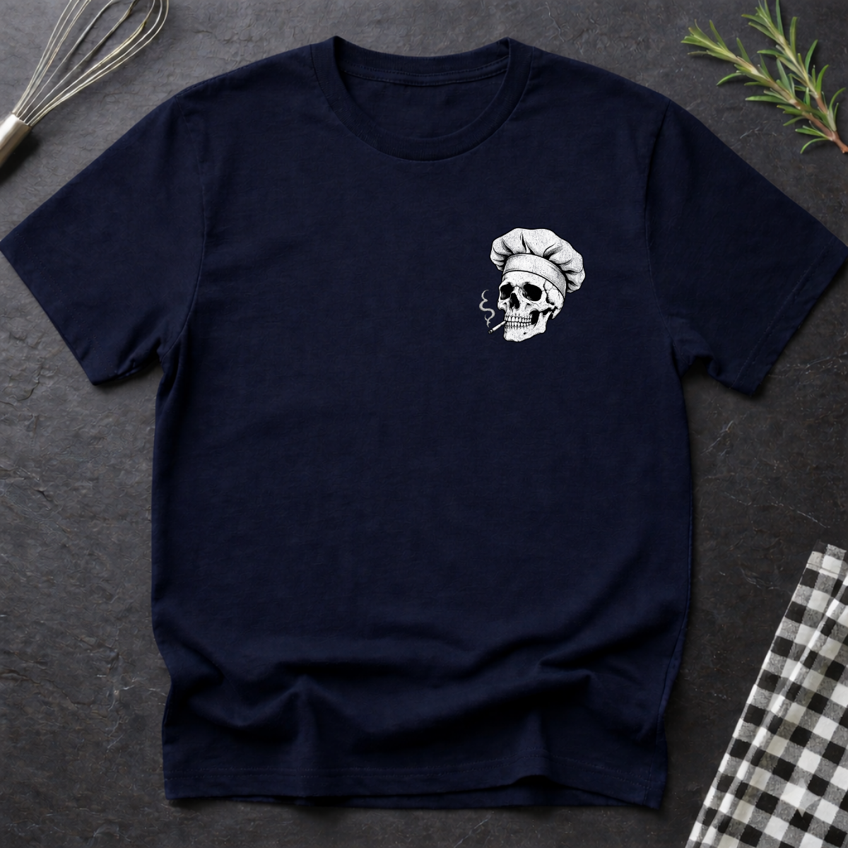 Smoking Skull Emblem T-Shirt