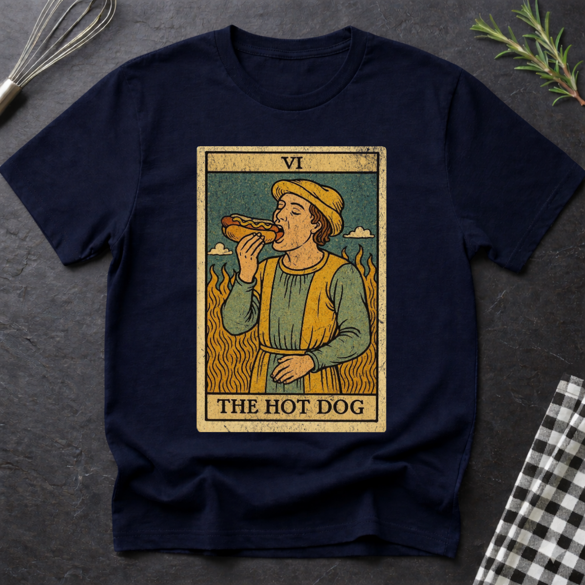 The Hot Dog Tarot Card T-Shirt