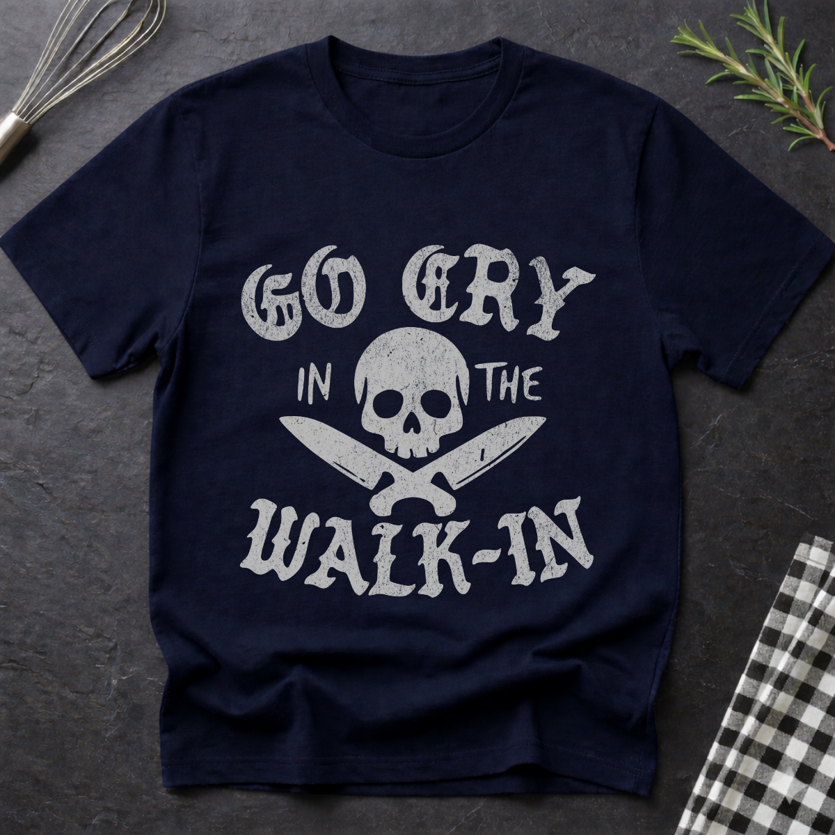 Go Cry in the Walk in, Skull T-Shirt