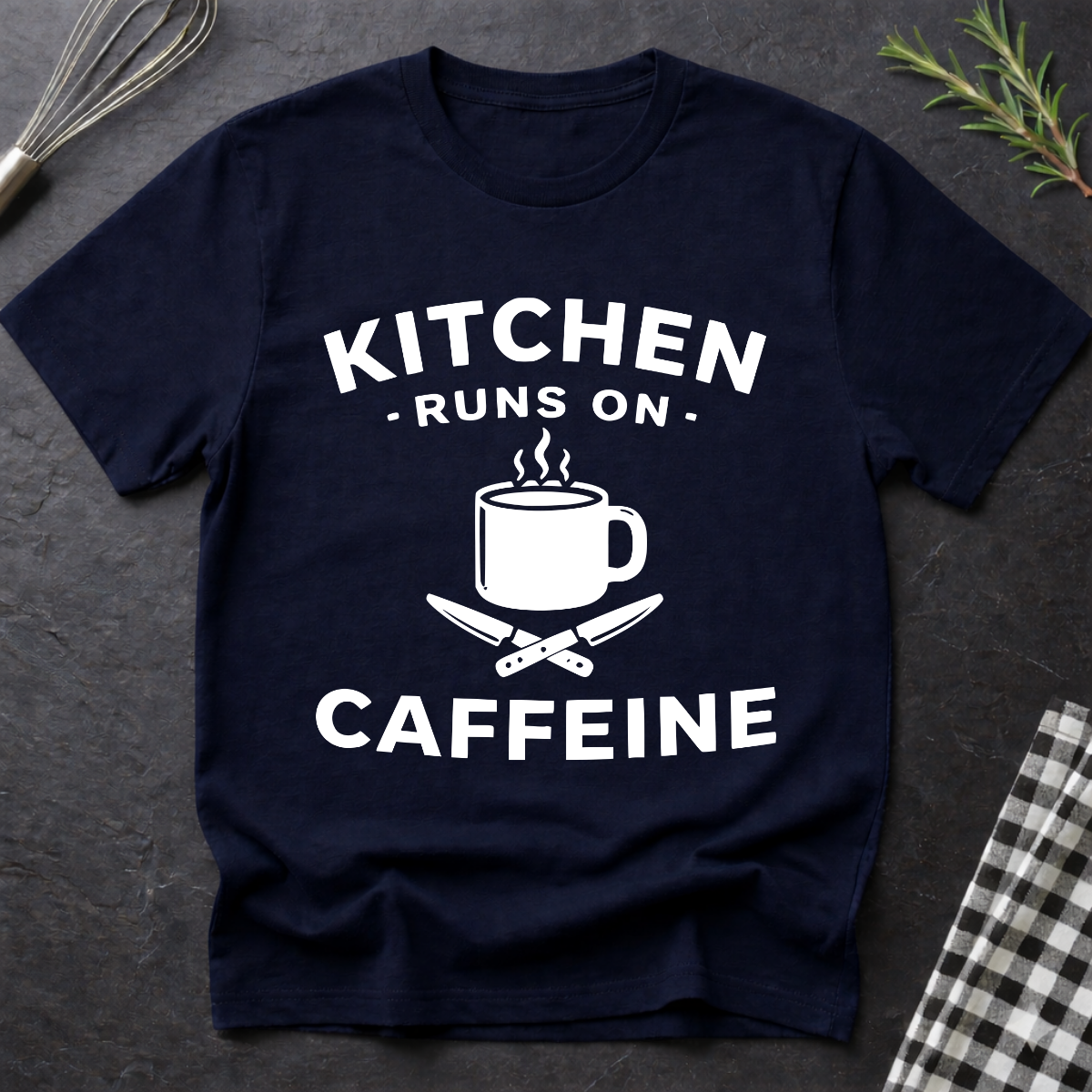 Kitchen Runs On Caffeine T-Shirt