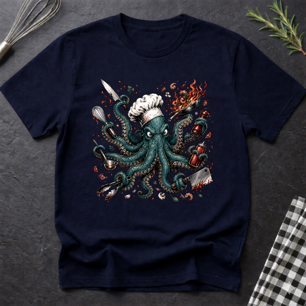 Angry Chaotic Octopus T-Shirt