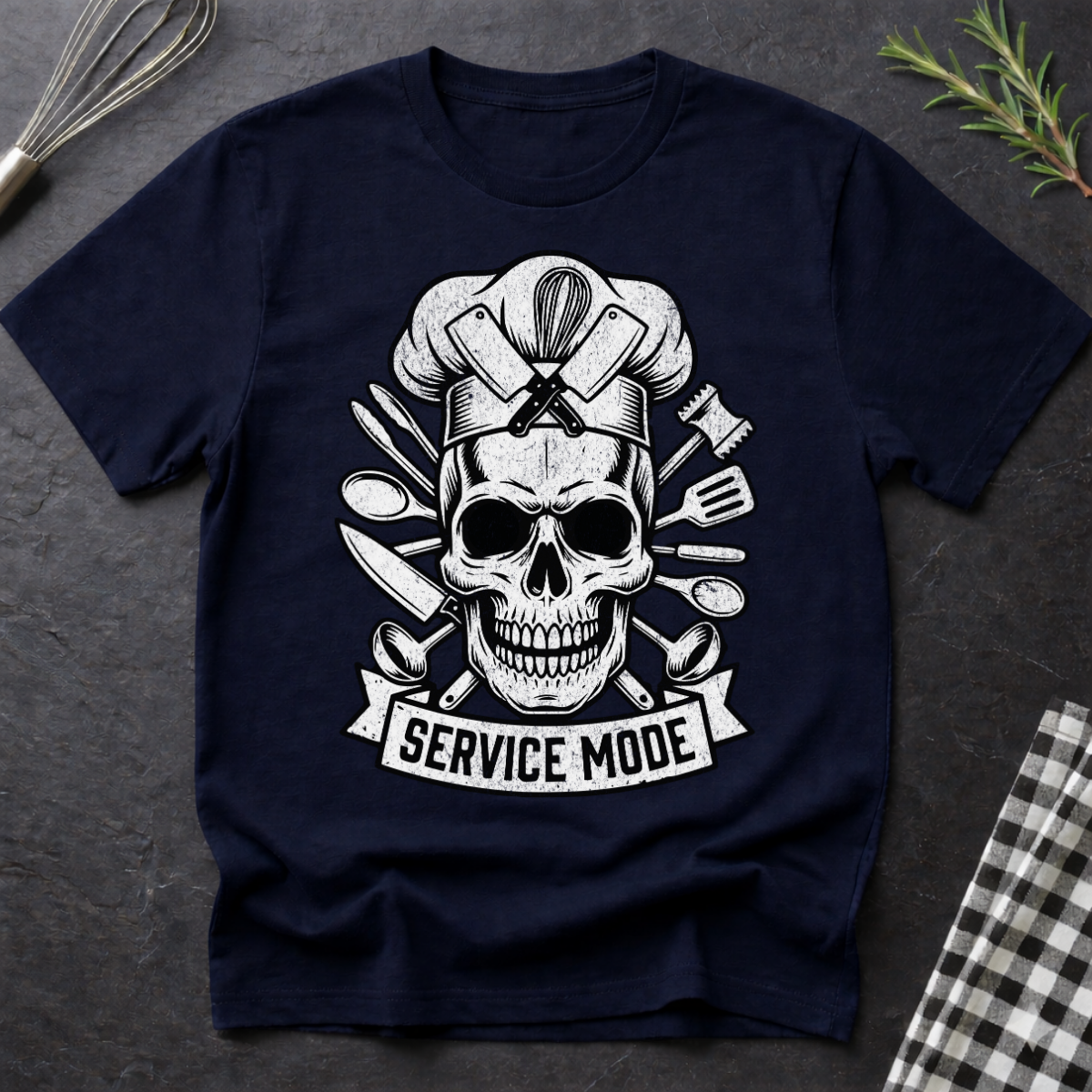 Service Mode, Chef Skull T-Shirt