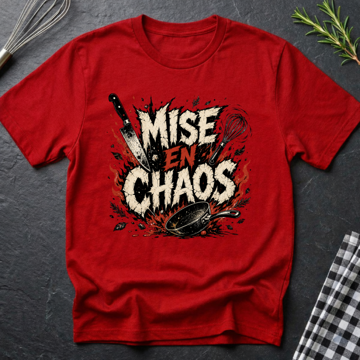 Mise En Chaos, Falling Knife  T-Shirt
