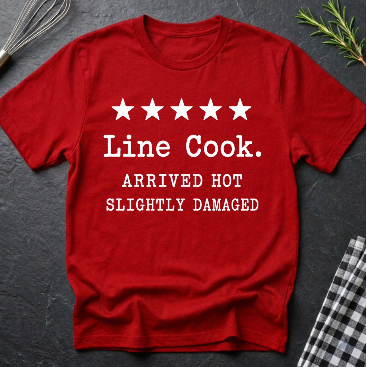 Line Cook, five star T-Shirt