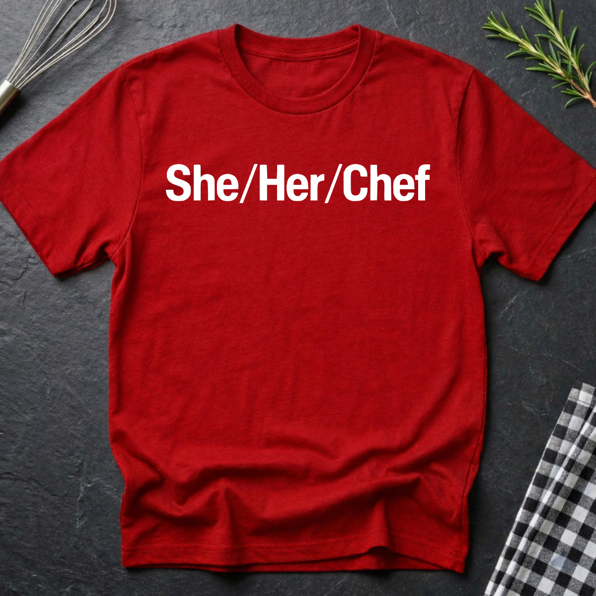 Female Chef Pronouns, Funny T-Shirt