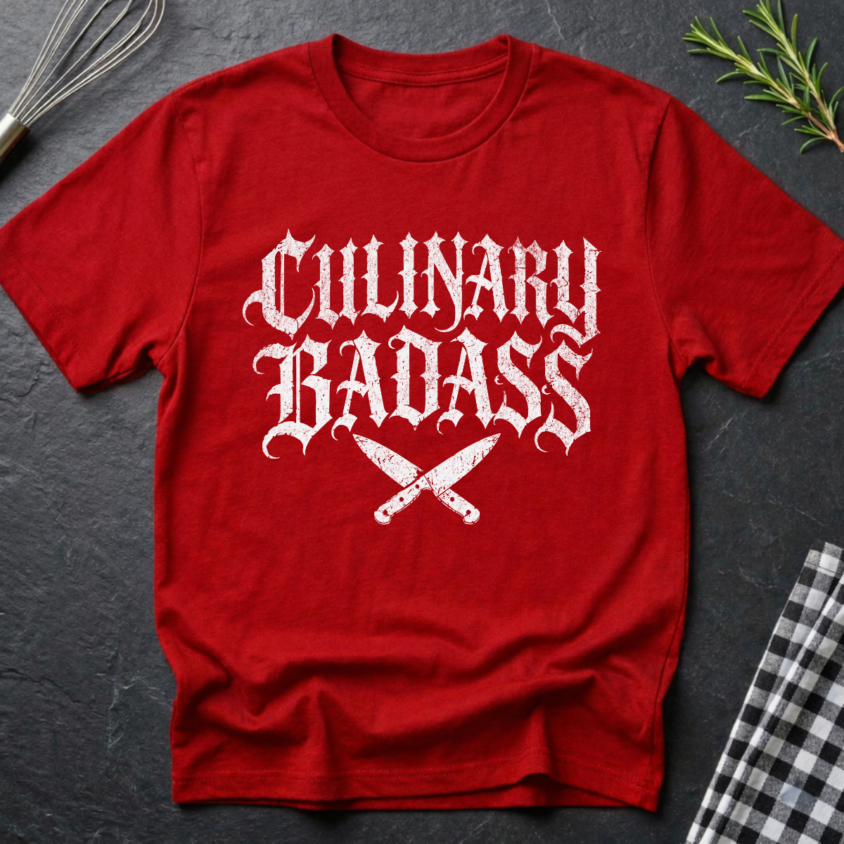 Culinary Badass, Gothic T-Shirt