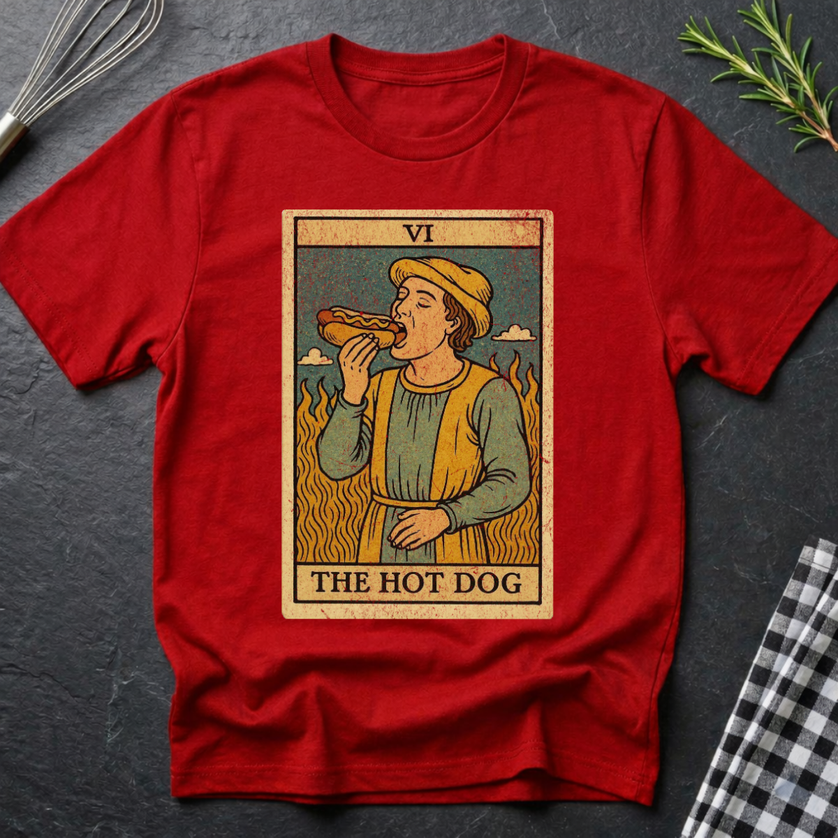 The Hot Dog Tarot Card T-Shirt