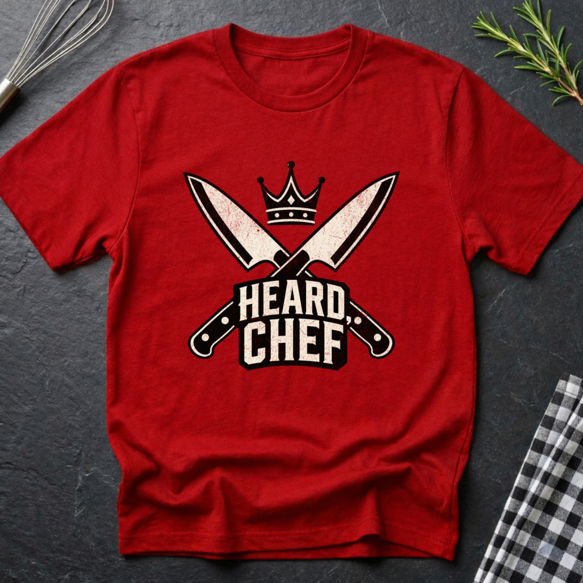 Heard Chef, Knife Cross T-Shirt