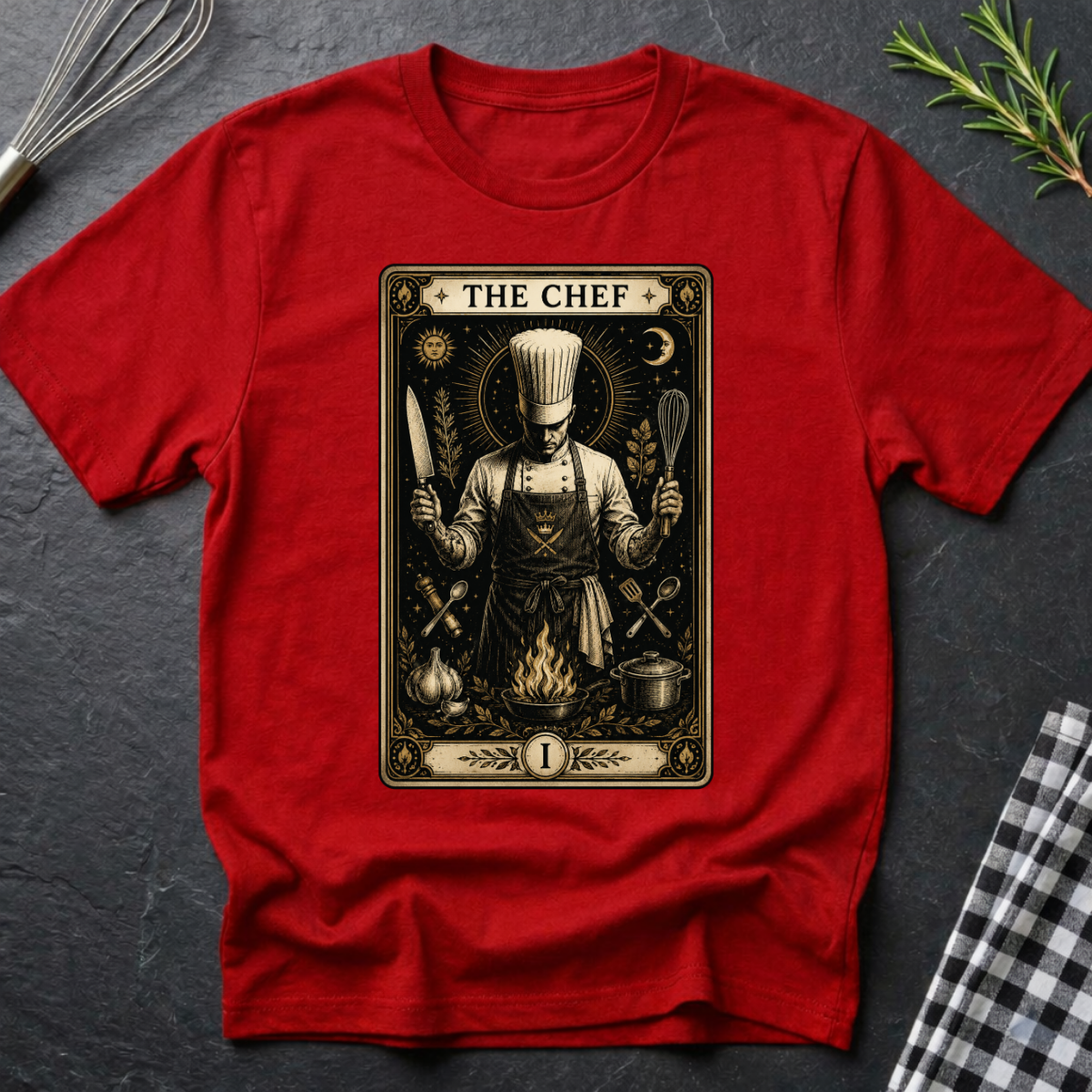 The Chef Tarot Card T-Shirt