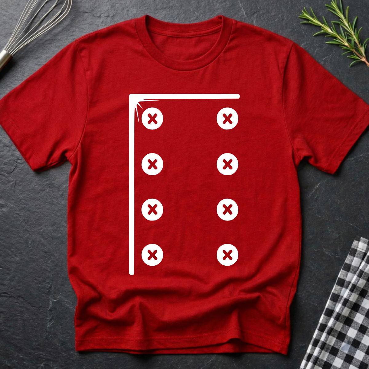 Funny Chef's Button T-Shirt