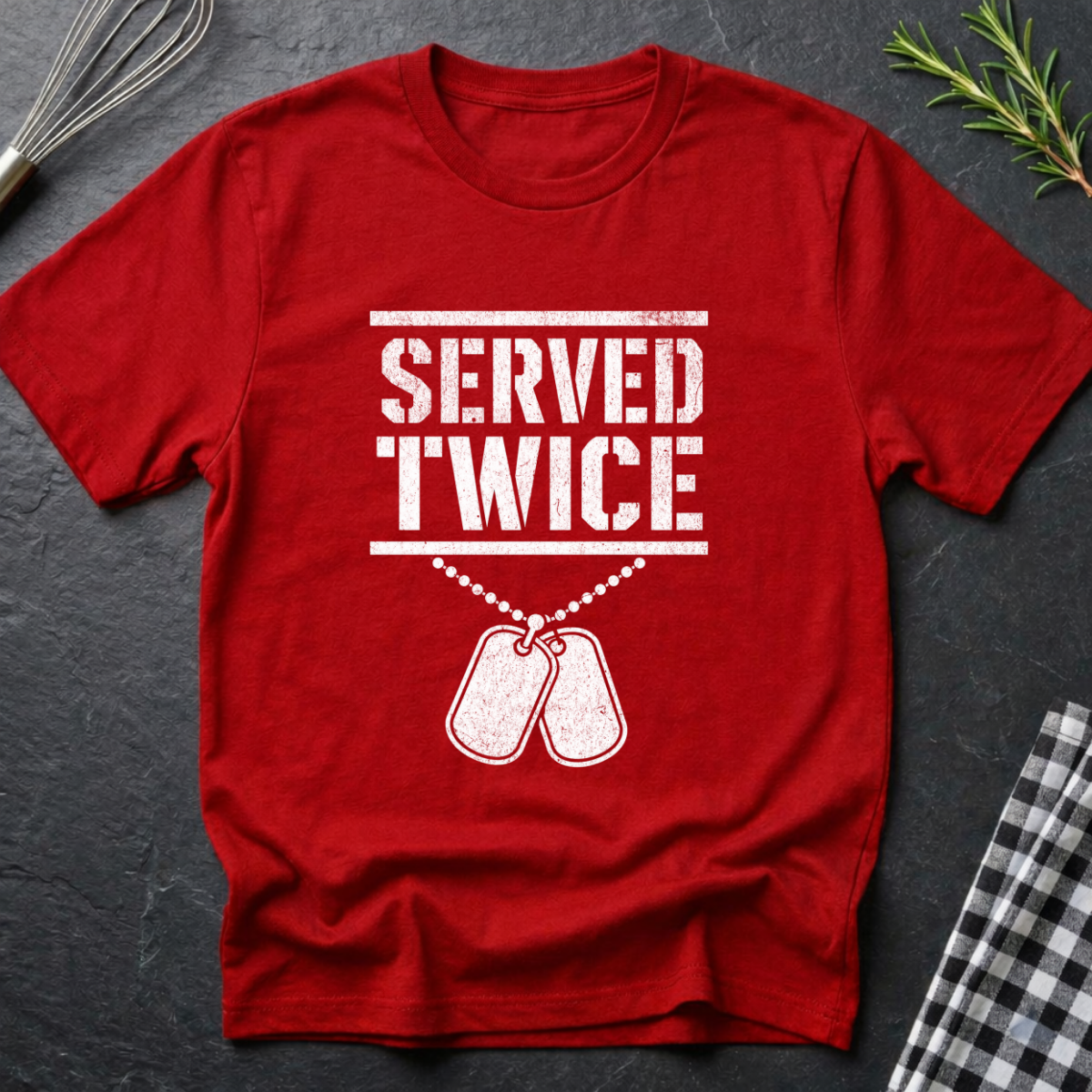 Served Twice Vet T-Shirt