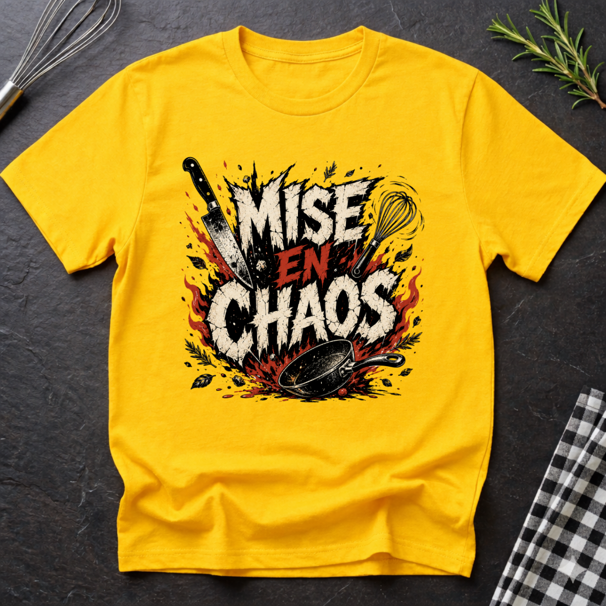Mise En Chaos, Falling Knife  T-Shirt