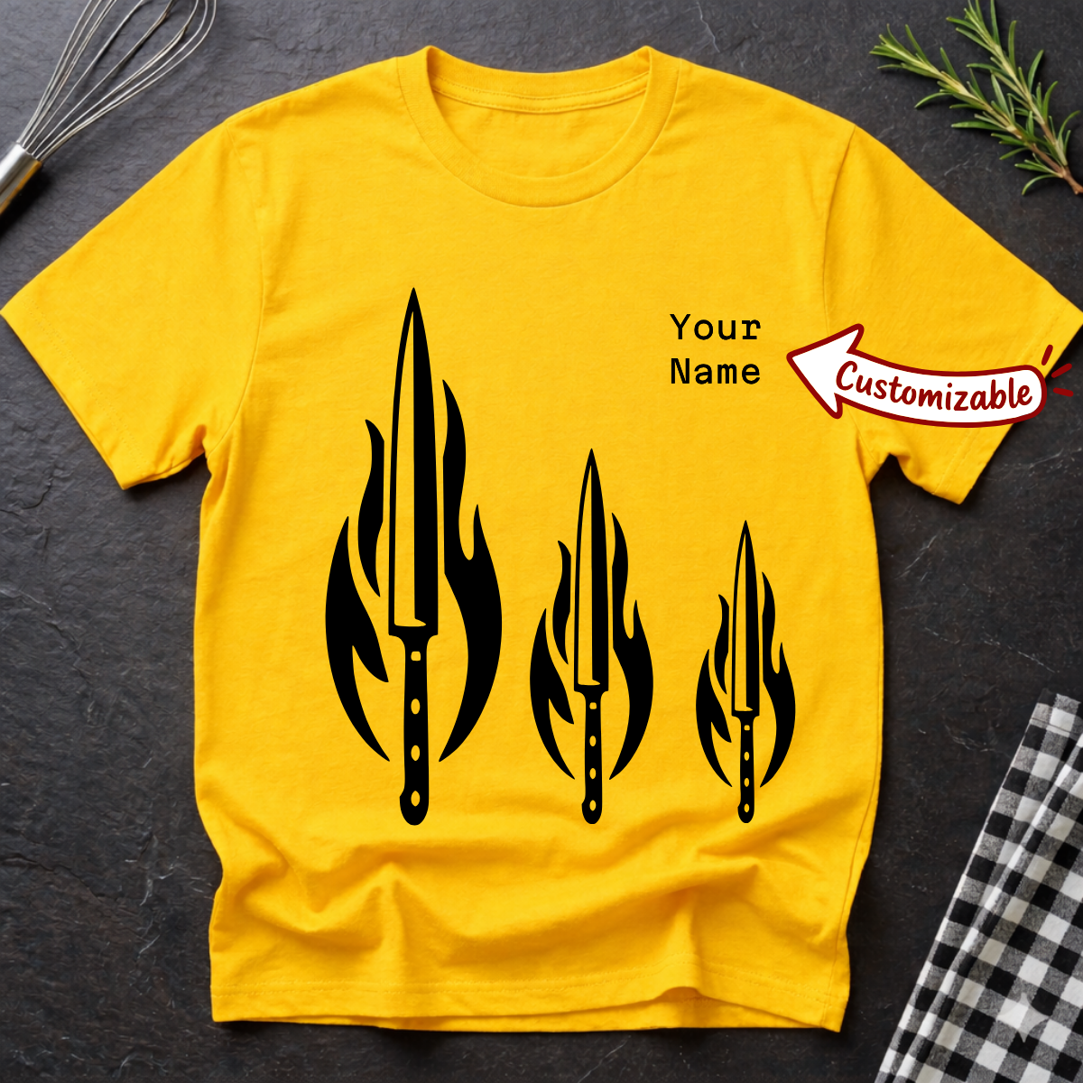 Customizable Chef's Knives T-Shirt