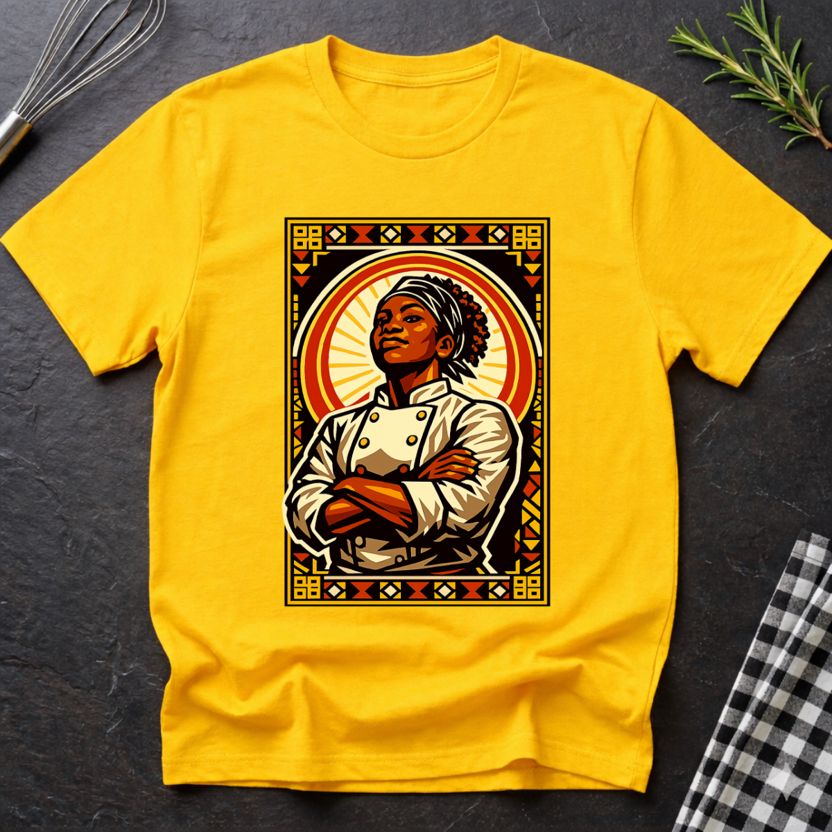 Female Black Chef T-Shirt