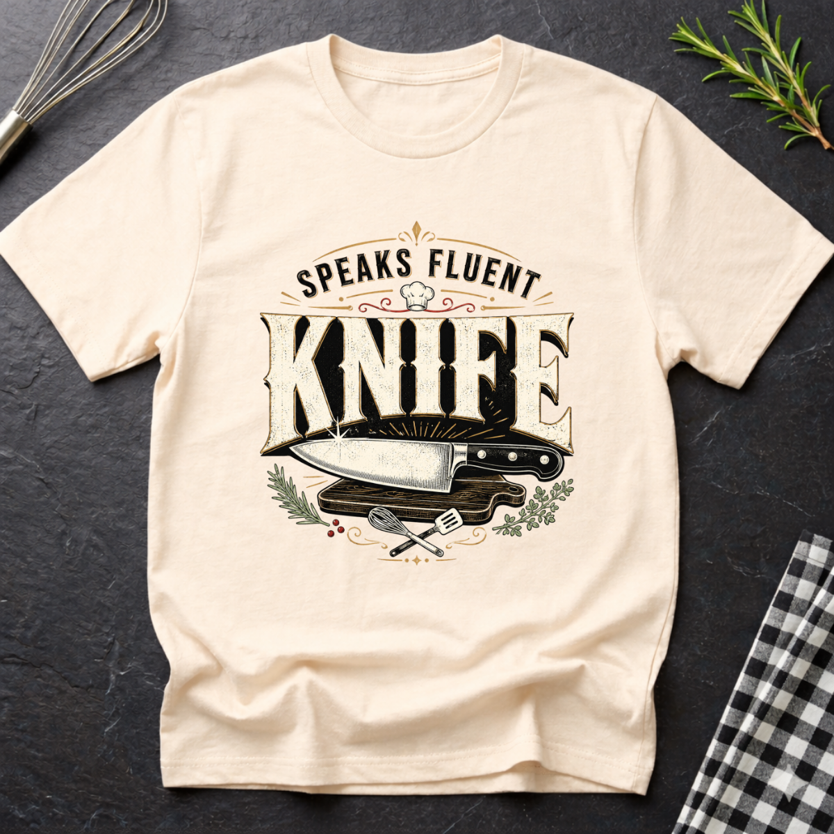 Speaks Fluent Knife T-Shirt