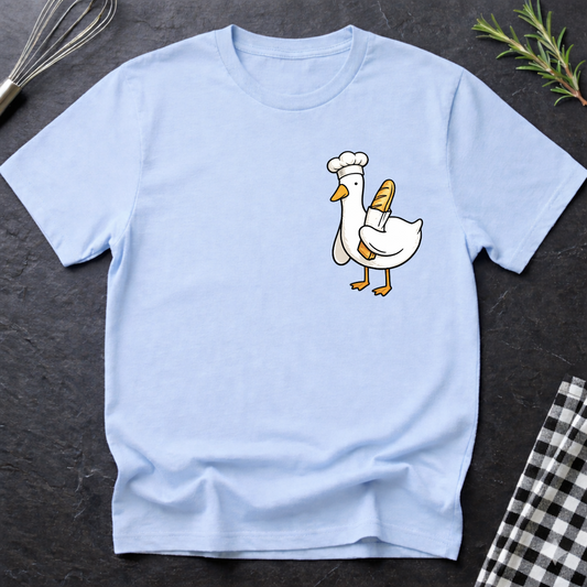Chef Goose holding Baguette T-Shirt