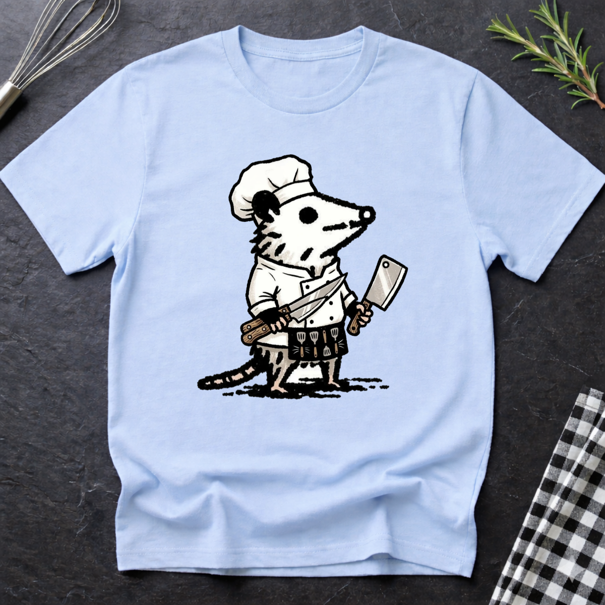 Funny Opossum Chef T-Shirt