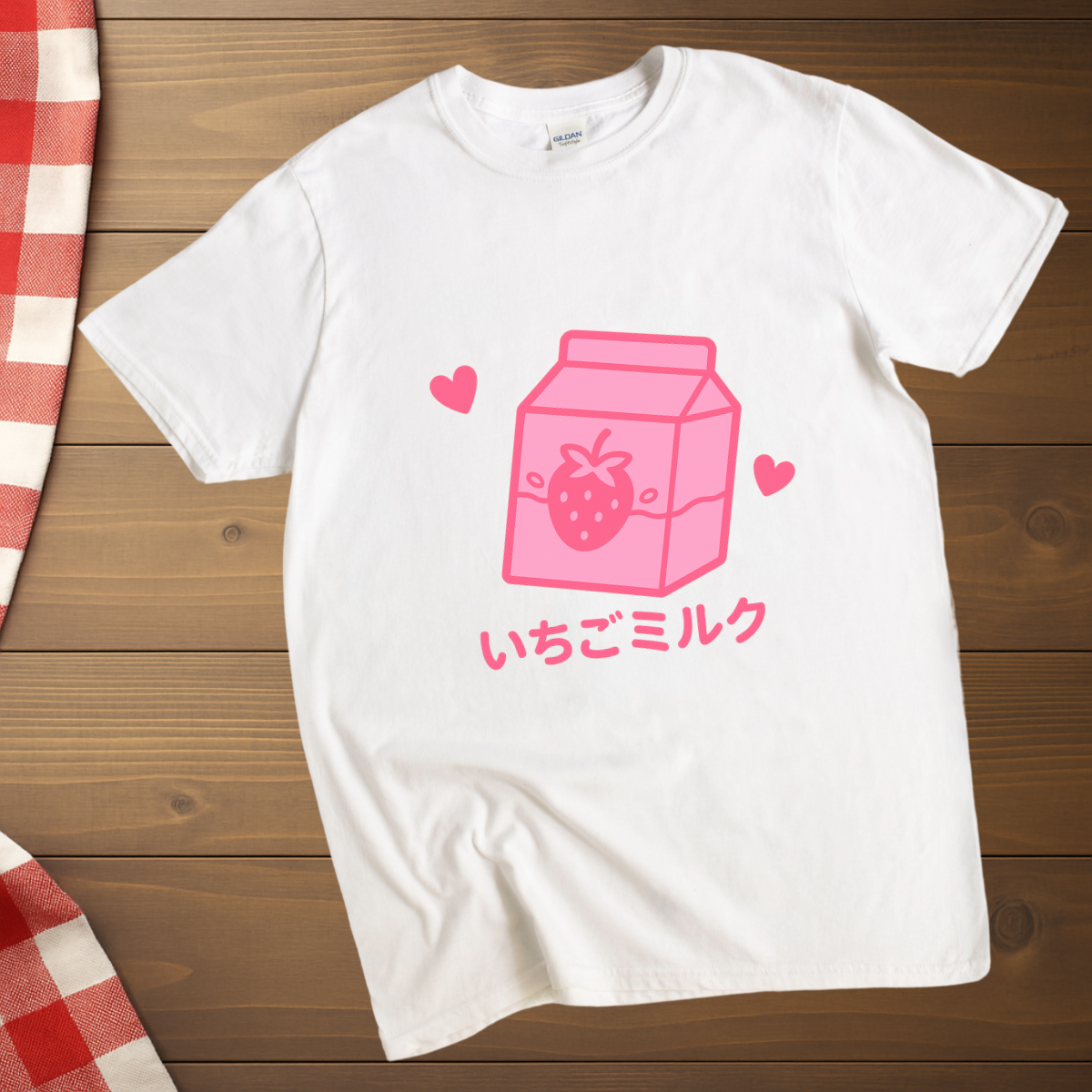 Strawberry milk Japanese themed T-Shirt
