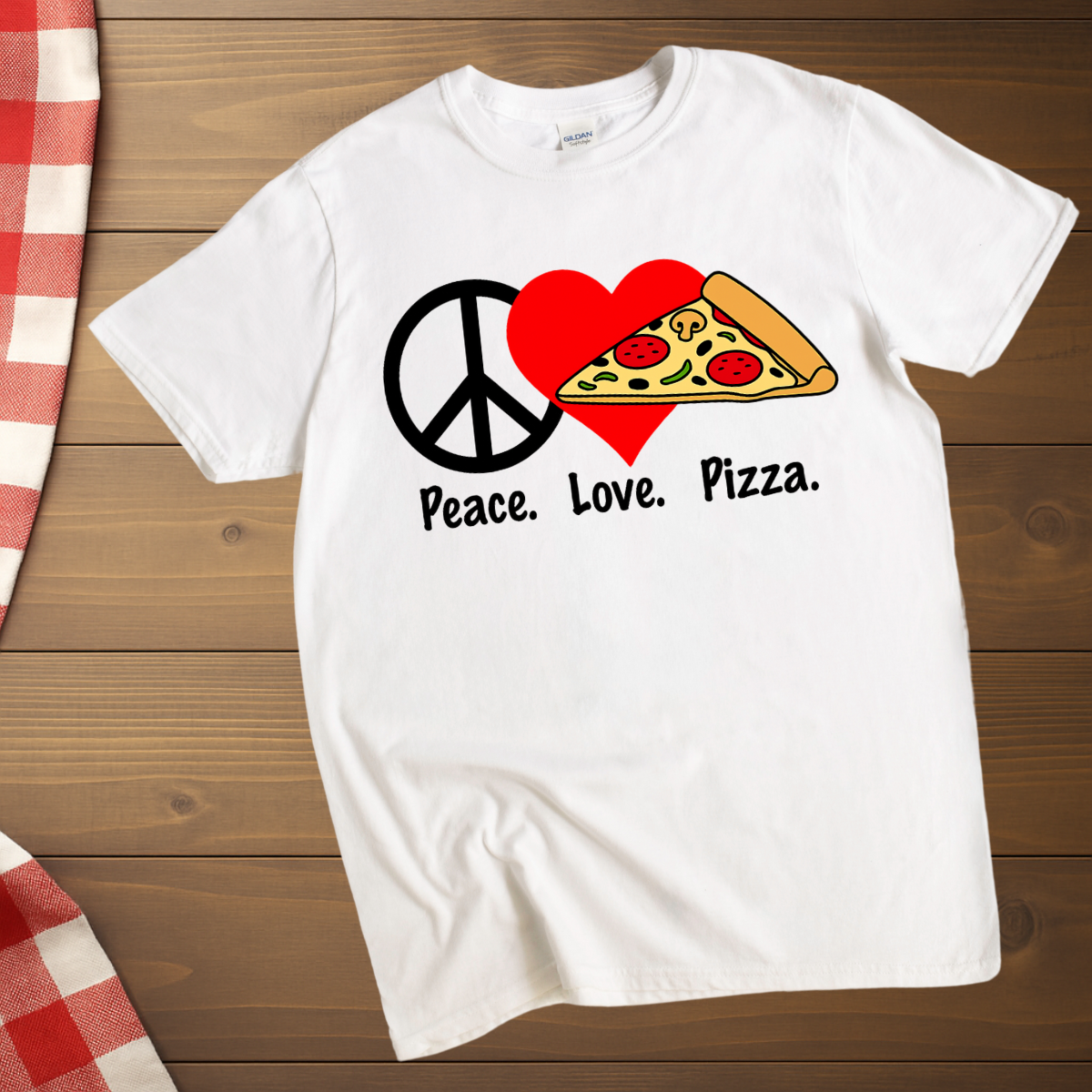 Peace Love Pizza T-Shirt