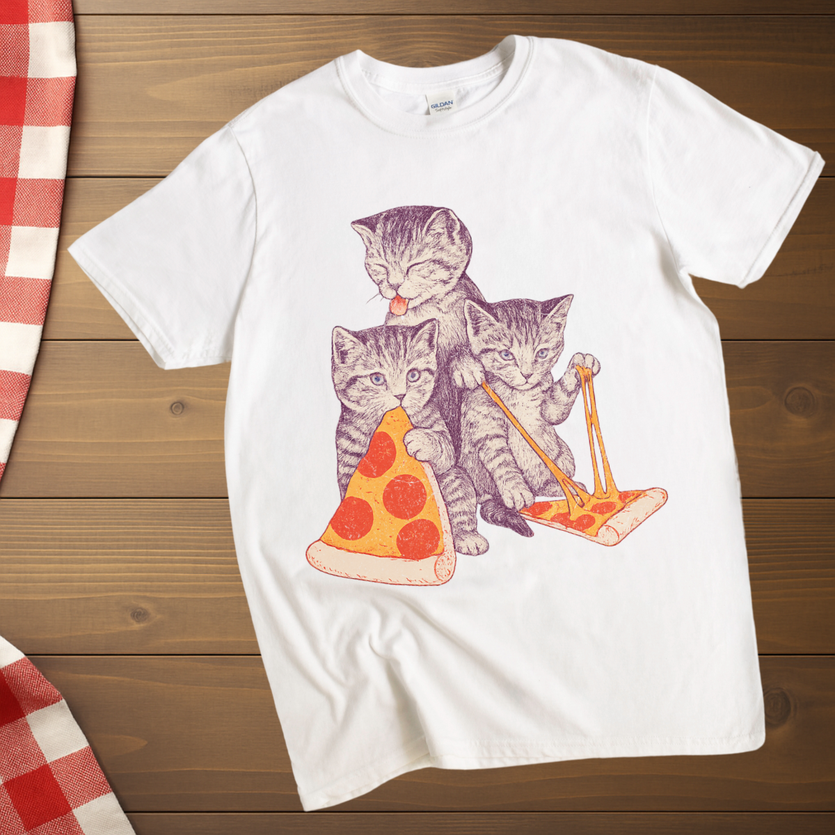 Pizza and kittens T-Shirt