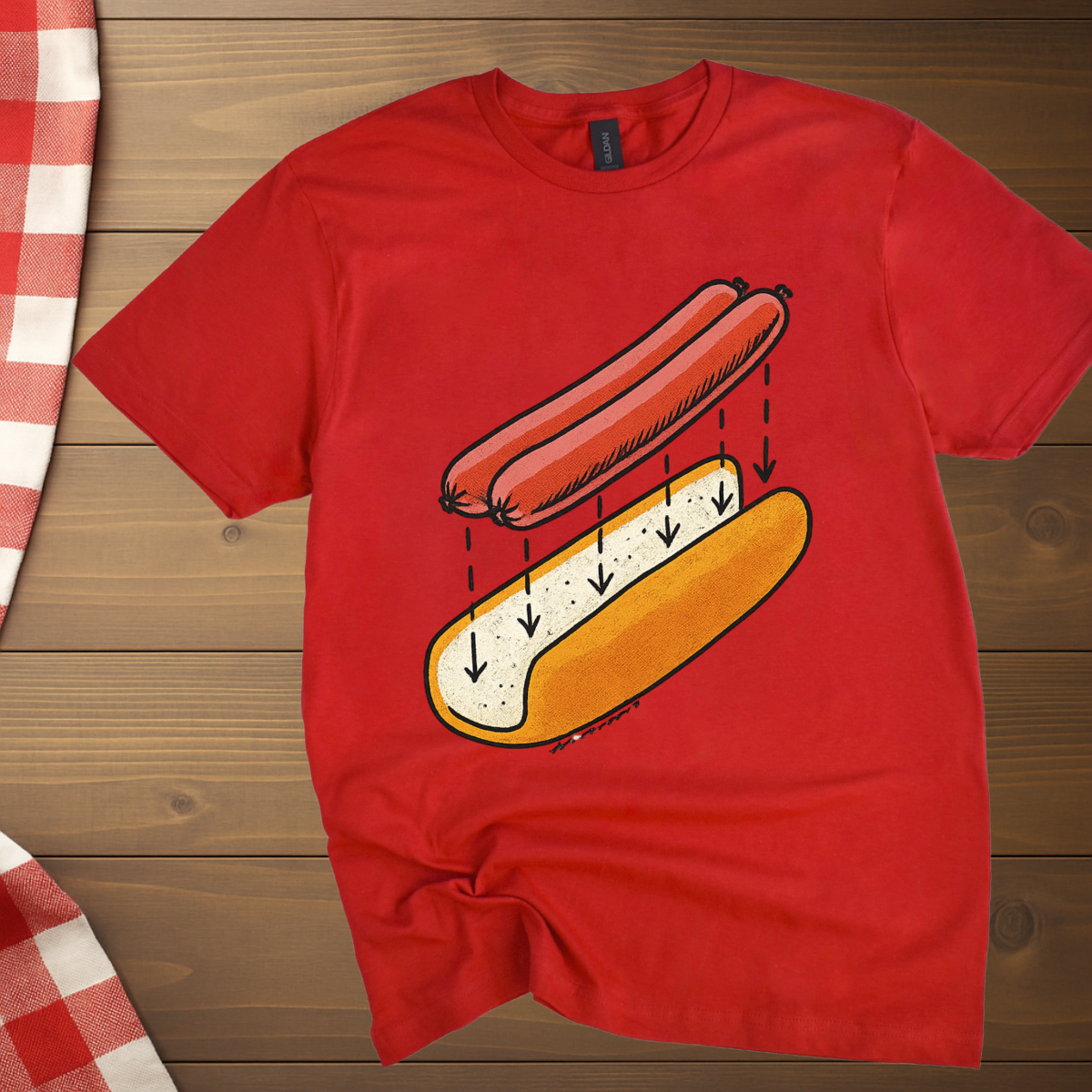 Hot Dog Ingredient T-Shirt