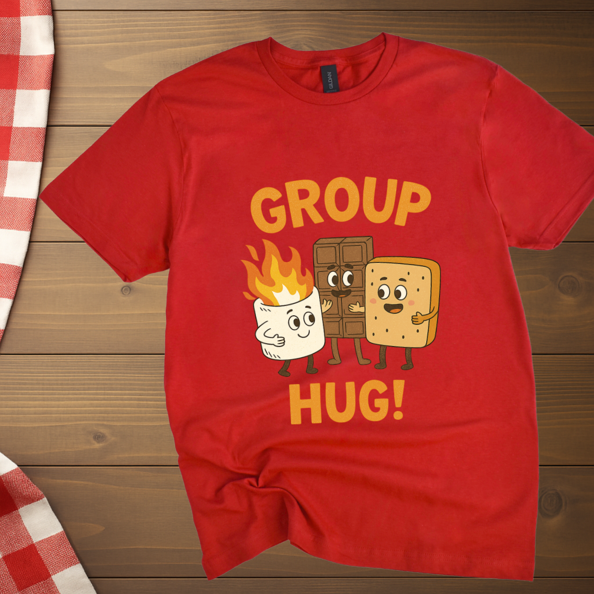 Camping Group Hug T-Shirt